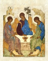 "Троица" (Андрей Рублев, XV век) (Т-01)