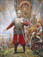 Репродукция картины "Клятва князя Пожарского"