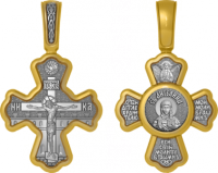 04.004 Крест Ангелина серебро 925◦, позолота 999◦