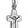 679 Крест Покровский - Крестильный крестик серебряный