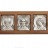 Икона в авто "Спаситель, Николай Чудотворец, Ангел Хранитель". Серебро 925, дерево (орех)