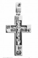 598 Крест "Царский" серебро 925, позолота 999